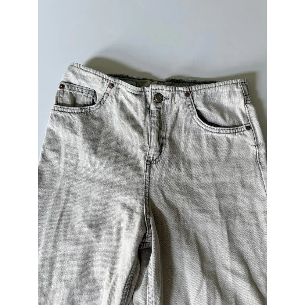 Zara Low Rise Wide Leg Faded Gray Jeans - Girls 13/14